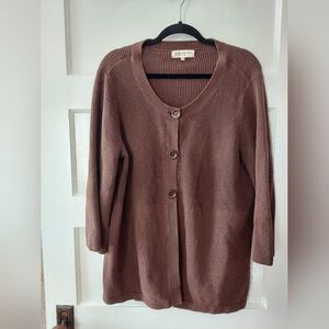 Jones Of New York 100% Cotton Cardigan